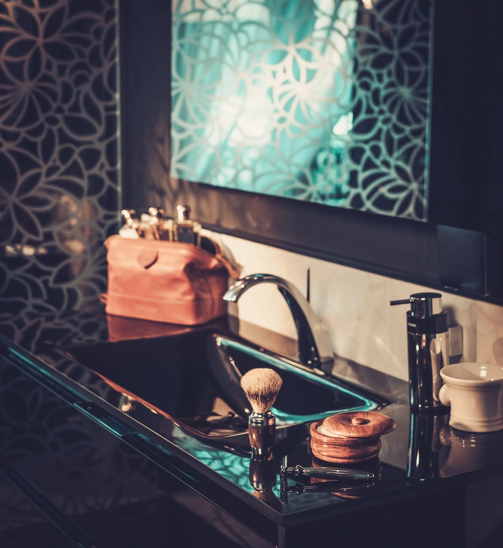 Vanity Sink With Makeup