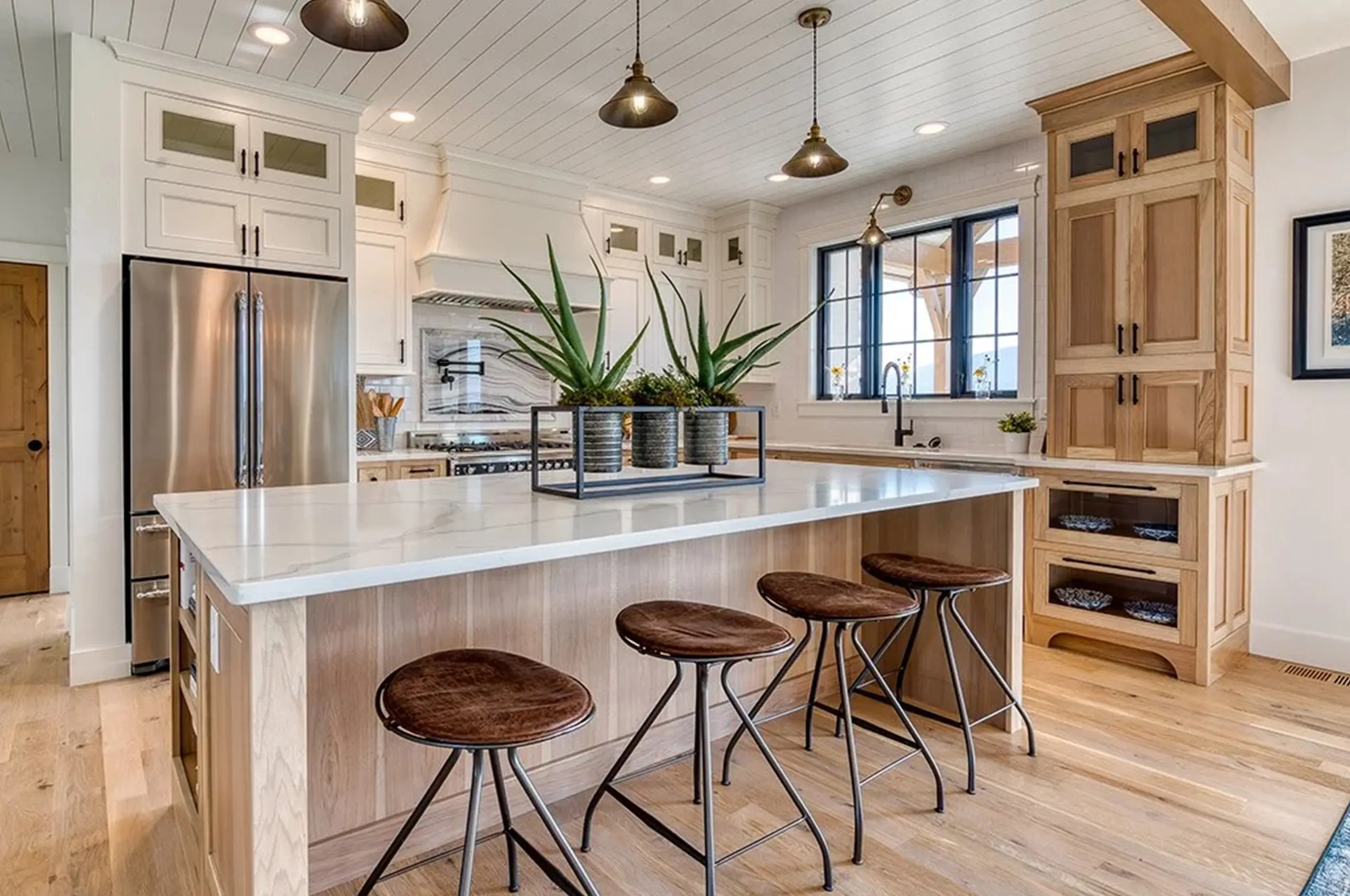 Feat Image Gnc Opaque White Uppers With Custom Stained Hickory Bases